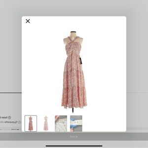 Miss Me Pink Sleeveless Sundress with Halter Neckline for Wedding Guest